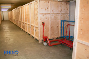 storage crates at rhino storage in kent